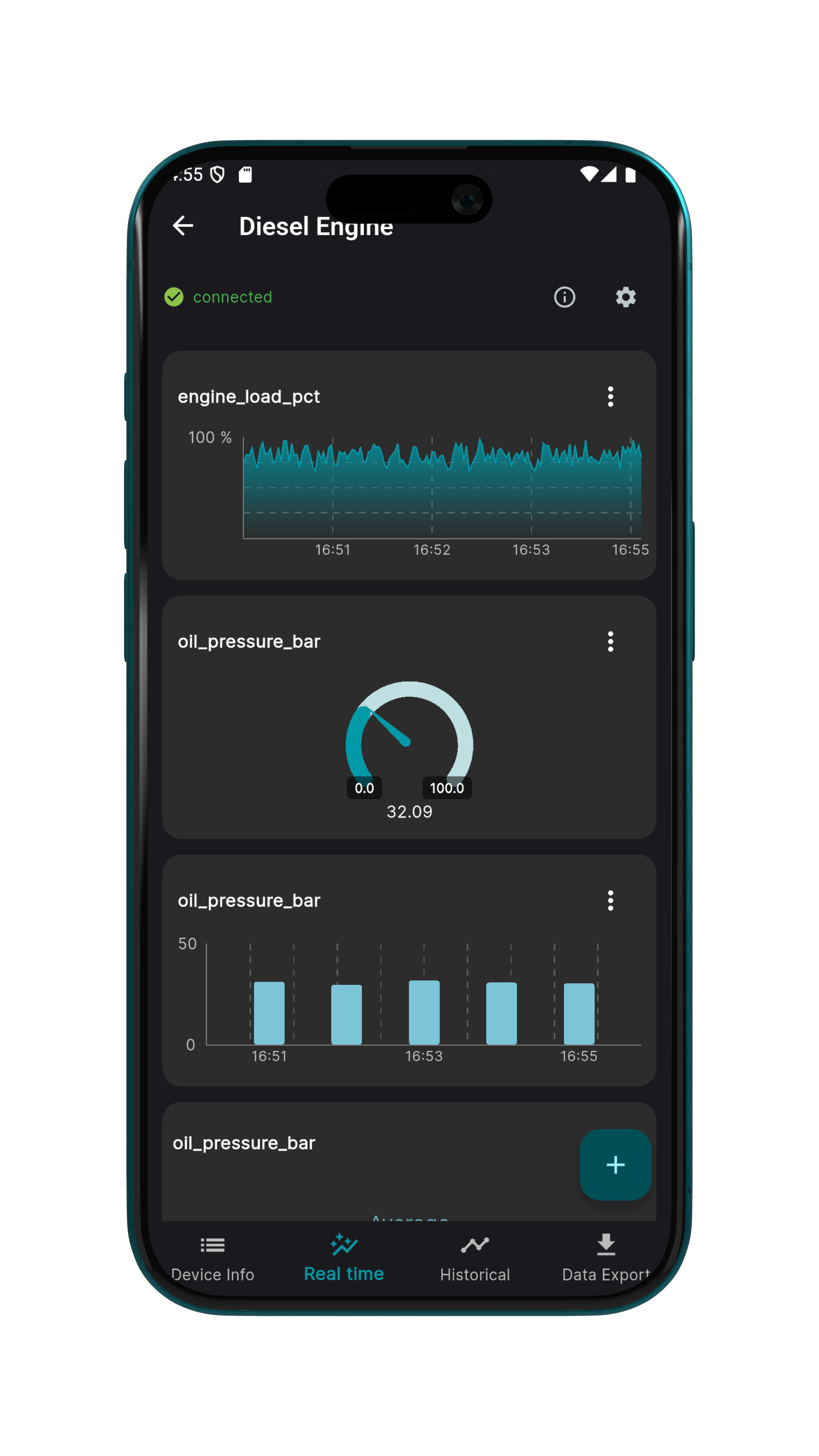DataFleet app on mobile